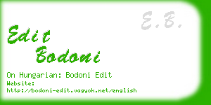 edit bodoni business card